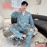 bo-do-ngu-pijama-nam-luxury-lua-xuot-sang-trong-tay-dai-quan-dai-mac-nha-ngu-tho