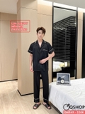 bo-do-ngu-pijama-nam-lua-luxury-mem-min-sang-trong-tay-ngan-quan-dai-qm949