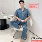 bo-do-ngu-pijama-nam-lua-luxury-mem-min-sang-trong-tay-ngan-quan-dai-qm950