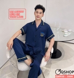 bo-do-ngu-pijama-nam-lua-luxury-mem-min-sang-trong-tay-ngan-quan-dai-qm950