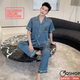 bo-do-ngu-pijama-nam-lua-luxury-mem-min-sang-trong-tay-ngan-quan-dai-qm950
