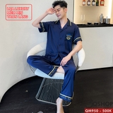 bo-do-ngu-pijama-nam-lua-luxury-mem-min-sang-trong-tay-ngan-quan-dai-qm950