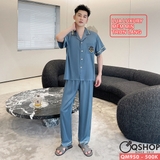bo-do-ngu-pijama-nam-lua-luxury-mem-min-sang-trong-tay-ngan-quan-dai-qm950