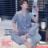 bo-do-ngu-pijama-nam-lua-luxury-mem-min-sang-trong-tay-ngan-quan-dai-qm975