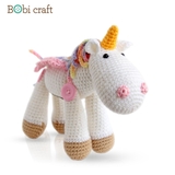 Thú bông len Bobicraft - Bạch kỳ mã - Unicorn - Đồ chơi an toàn Quà tặng bé-Nhập ngay BOBI60K