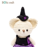 Thú bông len Bobicraft - Gấu Lizze Halloween Nhí - Đồ chơi an toàn Quà tặng bé