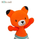Thú bông len Bobicraft - Cáo Fennis tinh nghịch - Đồ bơi - Đồ chơi an toàn Quà tặng bé