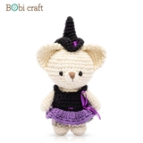 Thú bông len Bobicraft - Gấu Lizze Halloween Nhí - Đồ chơi an toàn Quà tặng bé