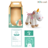 Thú bông len Bobicraft - Bạch kỳ mã - Unicorn - Đồ chơi an toàn Quà tặng bé-Nhập ngay BOBI60K