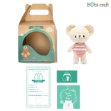 Thú bông len Bobicraft - Gấu Lizzie Nhí - Đồ bơi - Đồ chơi an toàn Quà tặng bé
