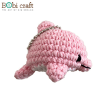 Thú bông len Bobicraft - Cá heo hồng Dolly - Đồ chơi an toàn Quà tặng bé