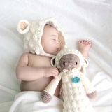 Quần áo trẻ em Bobicraft - Nón cừu Barbra - Cotton hữu cơ organic an toàn