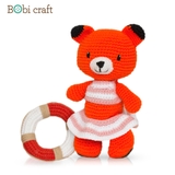 Thú bông len Bobicraft - Cáo Foxxie tinh nghịch - Đồ bơi - Đồ chơi an toàn Quà tặng bé