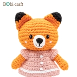 Thú bông len Bobicraft - Cáo Foxxie Nhí - Đồ chơi an toàn Quà tặng bé