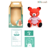 Thú bông len Bobicraft - Cáo Foxxie tinh nghịch - Đồ chơi an toàn Quà tặng bé