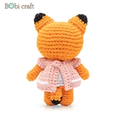 Thú bông len Bobicraft - Cáo Foxxie Nhí - Đồ chơi an toàn Quà tặng bé
