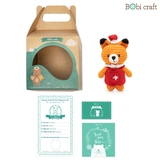 Thú bông len Bobicraft - Cáo Fennis Nhí - Noel - Đồ chơi an toàn Quà tặng bé