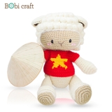 Thú bông len Bobicraft - Cừu Barbra Việt Nam - Đồ chơi an toàn Quà tặng bé