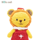 Thú bông len Bobicraft - Sư tử Leo Nhí - Noel - Đồ chơi an toàn Quà tặng bé