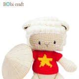 Thú bông len Bobicraft - Cừu Barbra Việt Nam - Đồ chơi an toàn Quà tặng bé