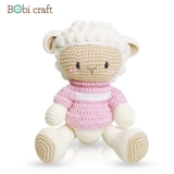 Thú bông len Bobicraft - Cừu Barbra tinh nghịch - Đồ chơi an toàn Quà tặng bé