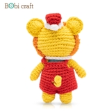 Thú bông len Bobicraft - Sư tử Leo Nhí - Noel - Đồ chơi an toàn Quà tặng bé