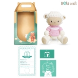 Thú bông len Bobicraft - Cừu Barbra tinh nghịch - Đồ chơi an toàn Quà tặng bé