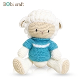 Thú bông len Bobicraft - Cừu Poppy tinh nghịch - Đồ chơi an toàn Quà tặng bé