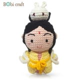 Thú bông len Bobicraft - Chị Hằng và Thỏ ngọc - Đồ chơi an toàn Quà tặng bé