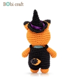 Thú bông len Bobicraft - Cáo Fennis Halloween Nhí - Đồ chơi an toàn Quà tặng bé