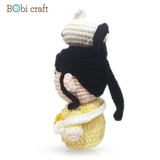 Thú bông len Bobicraft - Chị Hằng và Thỏ ngọc - Đồ chơi an toàn Quà tặng bé