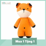 Thú bông len Bobicraft - Cáo Fennis đan - Đồ chơi an toàn Quà tặng bé
