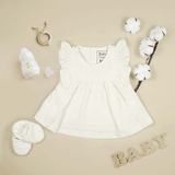 Quần áo trẻ em Bobicraft - Áo đầm tay bèo - Cotton hữu cơ organic an toàn