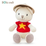 Thú bông len Bobicraft - Gấu Bobbie Việt Nam - Đồ chơi an toàn Quà tặng bé