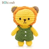 Thú bông len Bobicraft - Sư tử Leo Nhí - Đồ chơi an toàn Quà tặng bé