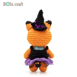 Thú bông len Bobicraft - Cáo Foxxie Halloween Nhí - Đồ chơi an toàn Quà tặng bé