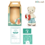 Thú bông len Bobicraft - Gấu Bobbie tinh nghịch - Đồ bơi - Đồ chơi an toàn Quà tặng bé