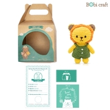 Thú bông len Bobicraft - Sư tử Leo Nhí - Đồ chơi an toàn Quà tặng bé
