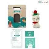 Thú bông len Bobicraft - Kangaroo treo Noel - Bộ Platinum - Đồ chơi an toàn Quà tặng bé