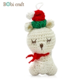 Thú bông len Bobicraft - Kangaroo treo Noel - Bộ Platinum - Đồ chơi an toàn Quà tặng bé