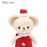 Thú bông len Bobicraft - Gấu Bobbie Nhí - Noel - Đồ chơi an toàn Quà tặng bé