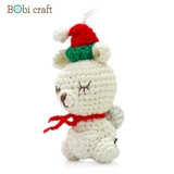 Thú bông len Bobicraft - Kangaroo treo Noel - Bộ Platinum - Đồ chơi an toàn Quà tặng bé