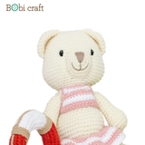 Thú bông len Bobicraft - Gấu Lizzie tinh nghịch - Đồ bơi - Đồ chơi an toàn Quà tặng bé