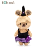 Thú bông len Bobicraft - Kangaroo Halloween Nhí - Đồ chơi an toàn Quà tặng bé