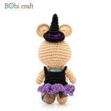 Thú bông len Bobicraft - Kangaroo Halloween Nhí - Đồ chơi an toàn Quà tặng bé