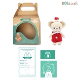 Thú bông len Bobicraft - Gấu Bobbie Nhí - Noel - Đồ chơi an toàn Quà tặng bé