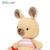 Thú bông len Bobicraft - Kangaroo Karo tinh nghịch - Đồ bơi - Đồ chơi an toàn Quà tặng bé