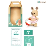 Thú bông len Bobicraft - Kangaroo Karo tinh nghịch - Đồ bơi - Đồ chơi an toàn Quà tặng bé