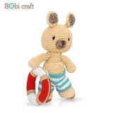 Thú bông len Bobicraft - Kangaroo Karu tinh nghịch - Đồ bơi - Đồ chơi an toàn Quà tặng bé