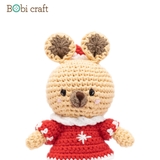 Thú bông len Bobicraft - Kangaroo Nhí - Noel - Đồ chơi an toàn Quà tặng bé